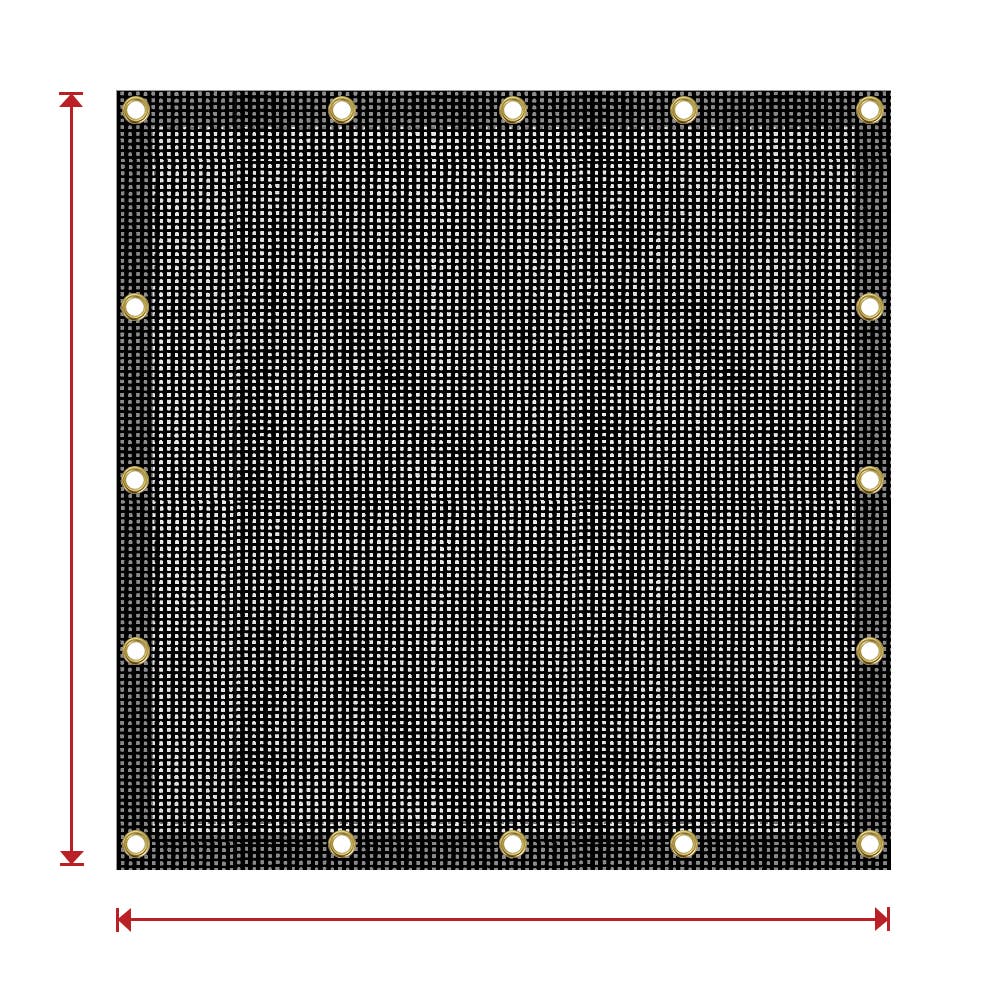 90% Premium Fence Privacy Screen - Black
