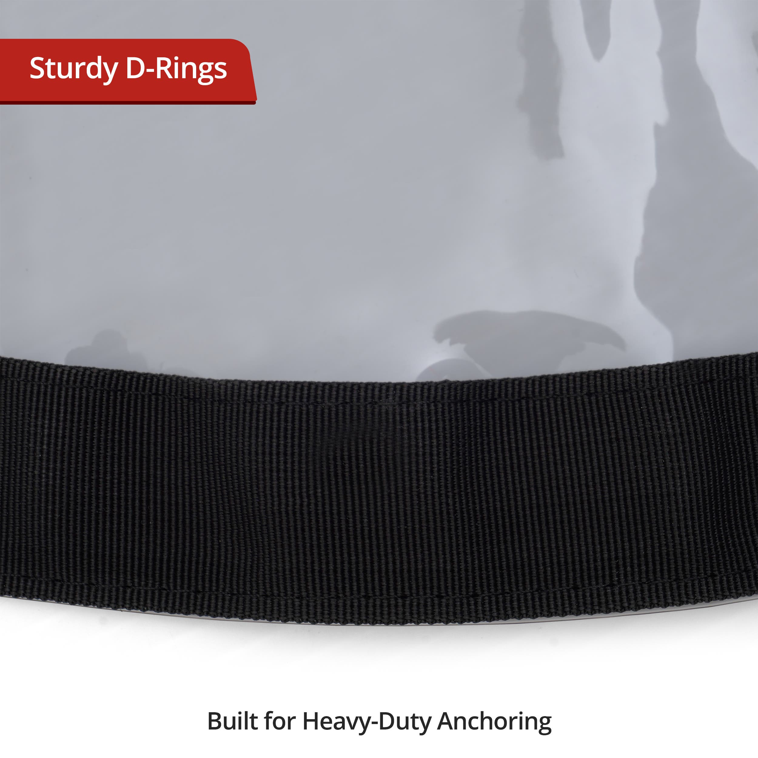 Custom Heavy Duty Clear Vinyl Tarpaulin - Round