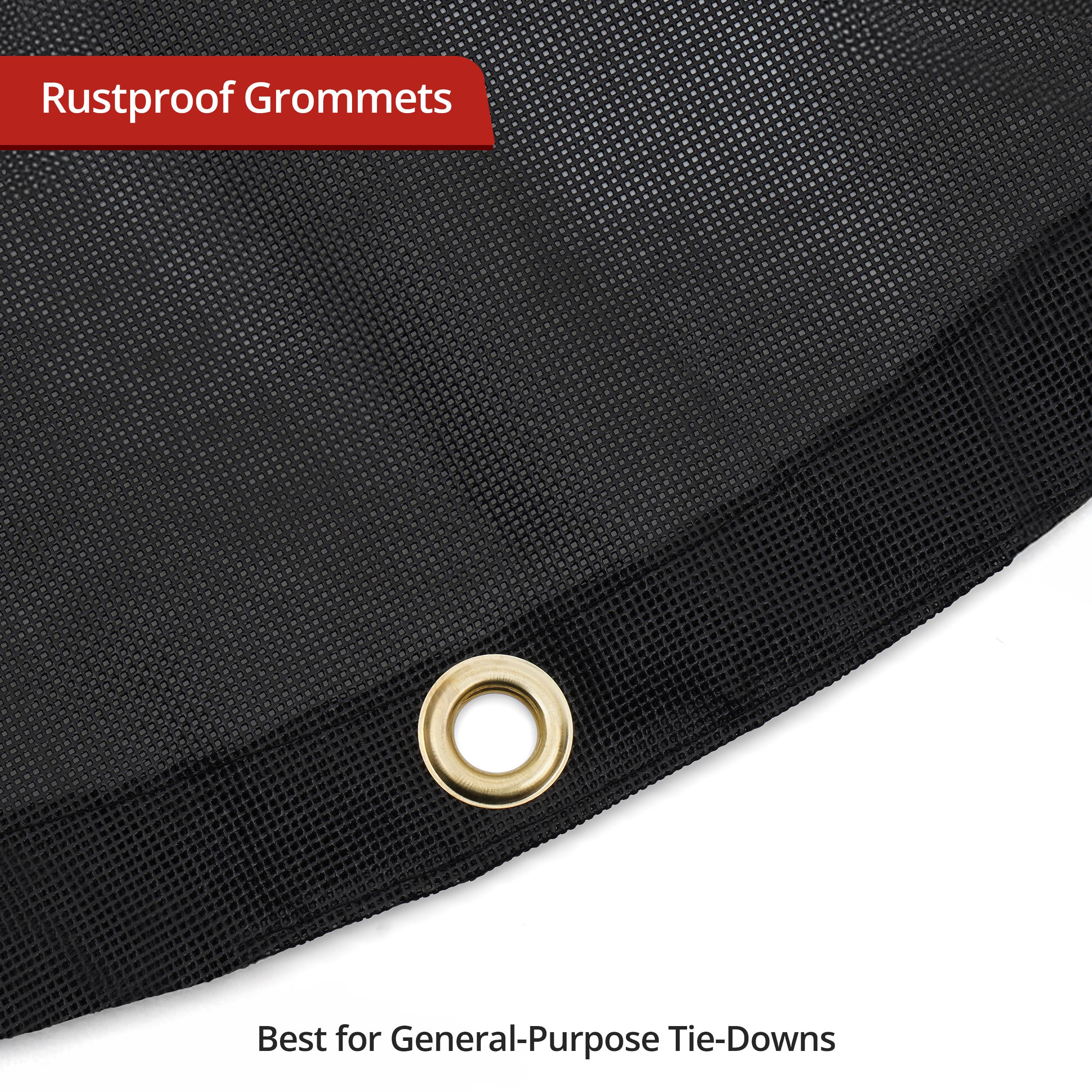 Custom Heavy Duty Round Mesh Tarpaulin - 60% Shade