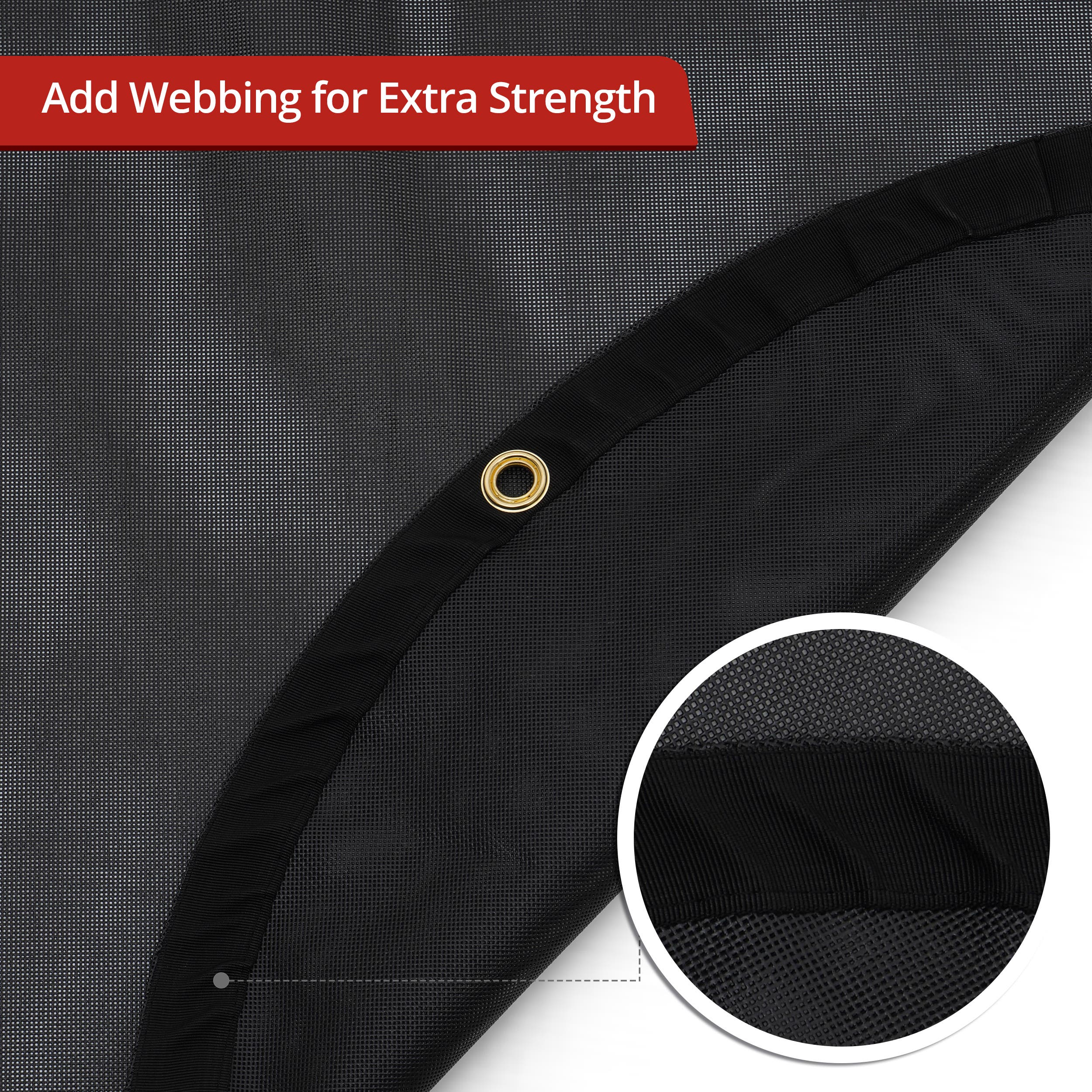Custom Heavy Duty Round Mesh Tarpaulin - 60% Shade