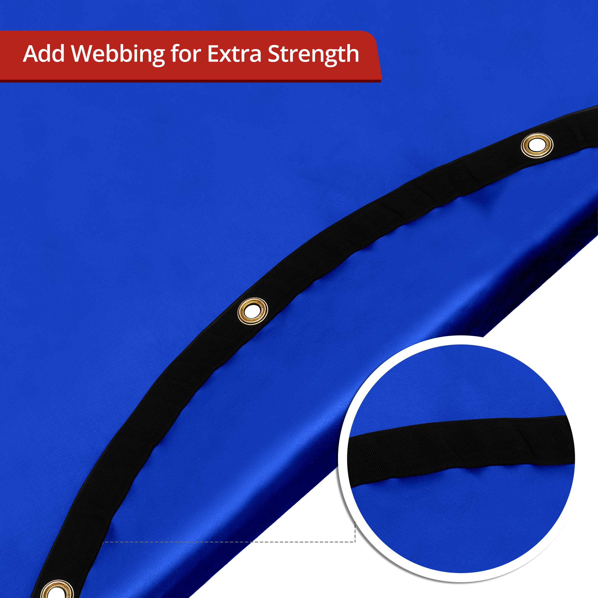 Custom Heavy Duty Vinyl Tarpaulin -Round