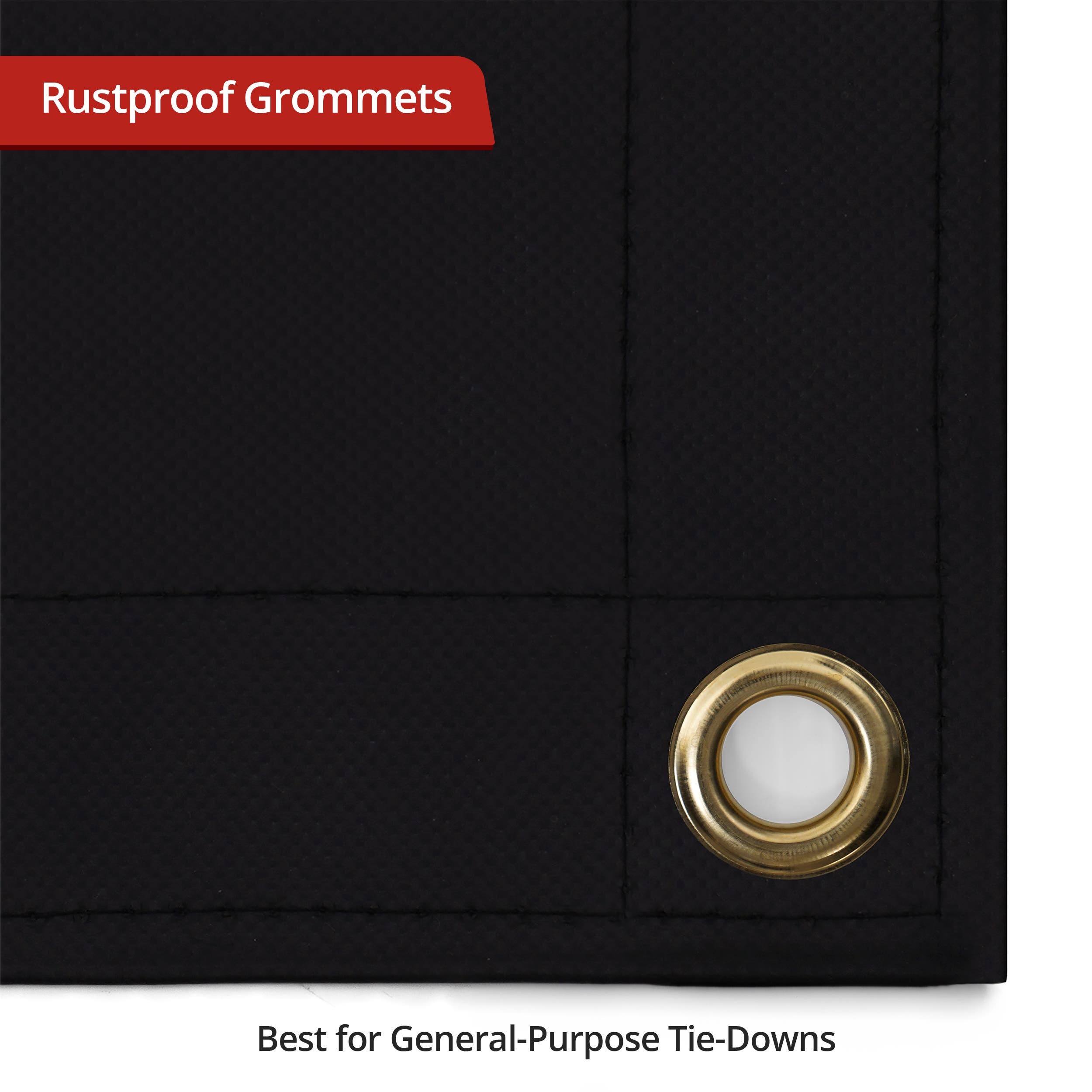 Custom Heavy Duty Vinyl Tarpaulin - Black