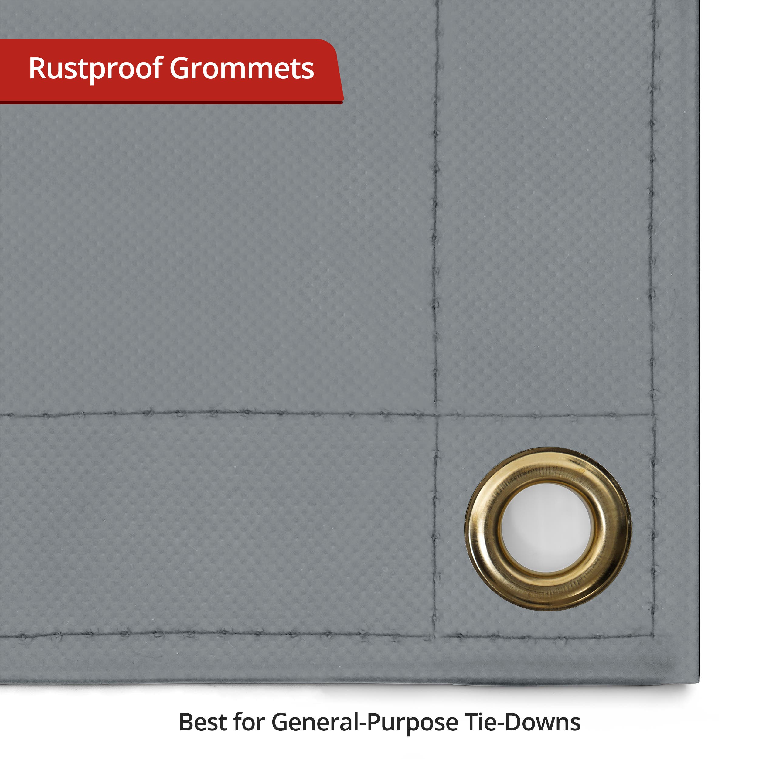 Custom Heavy Duty Vinyl Tarpaulin - Gray