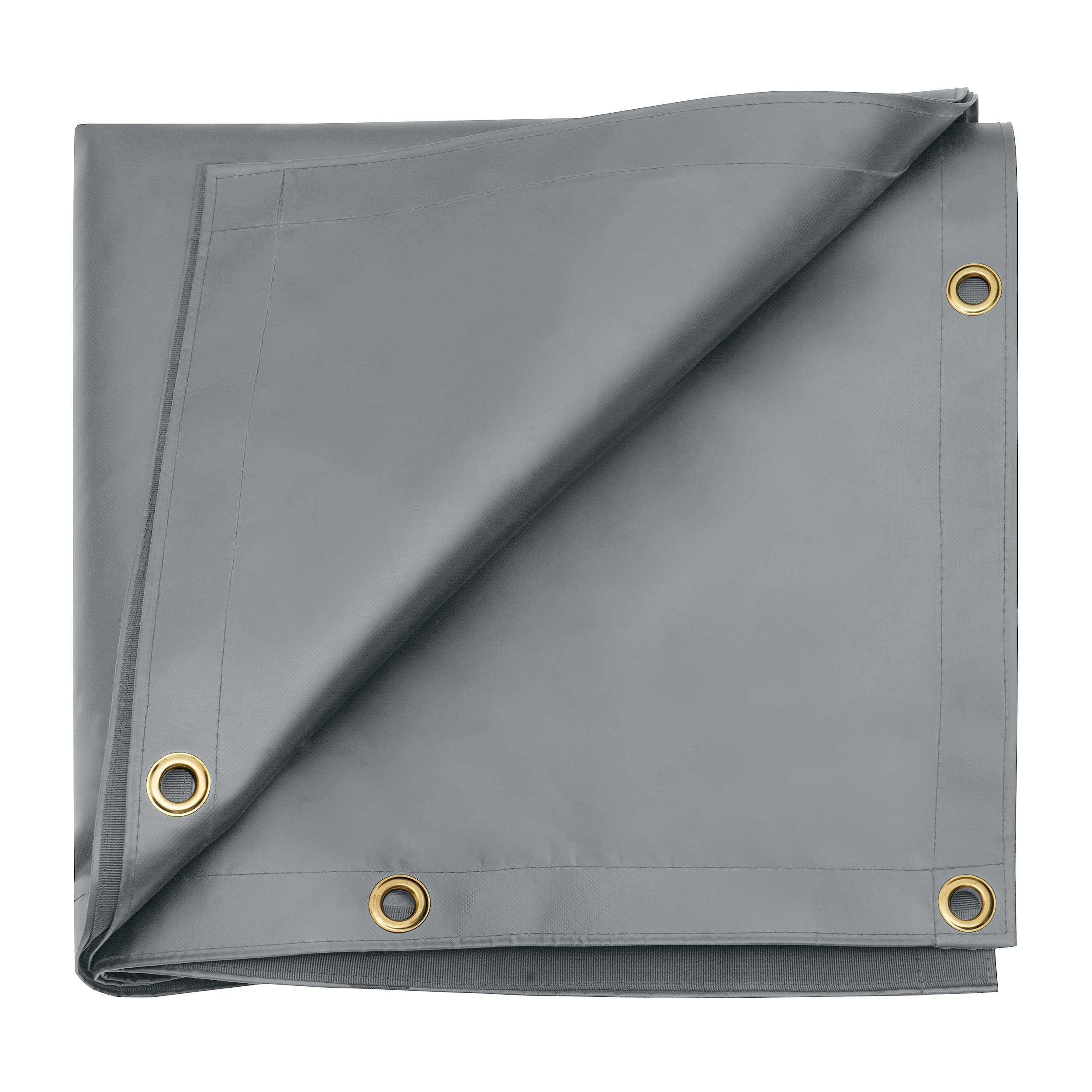 Custom Heavy Duty Vinyl Tarpaulin - Gray