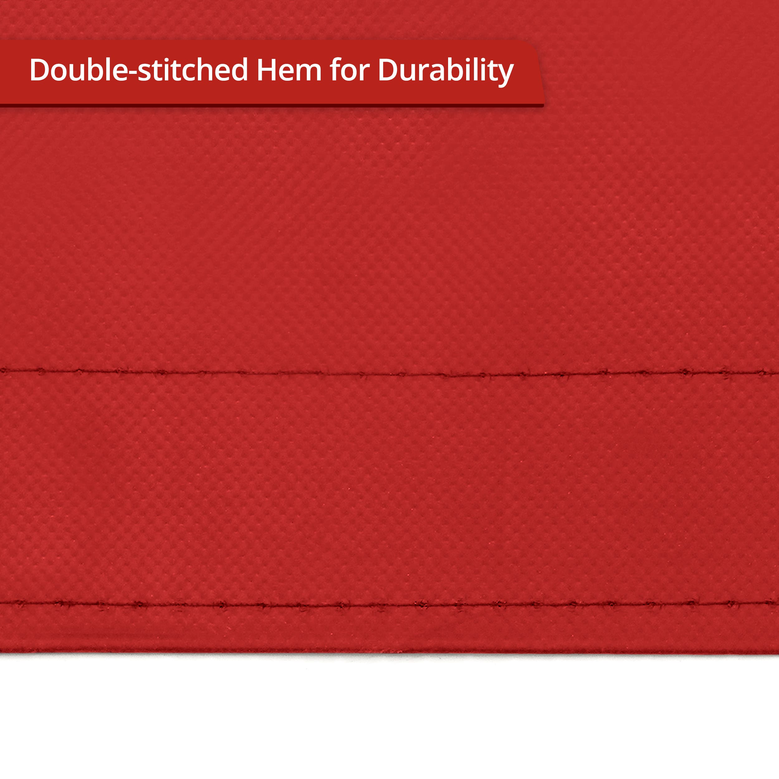 Custom Heavy Duty Vinyl Tarpaulin - Red