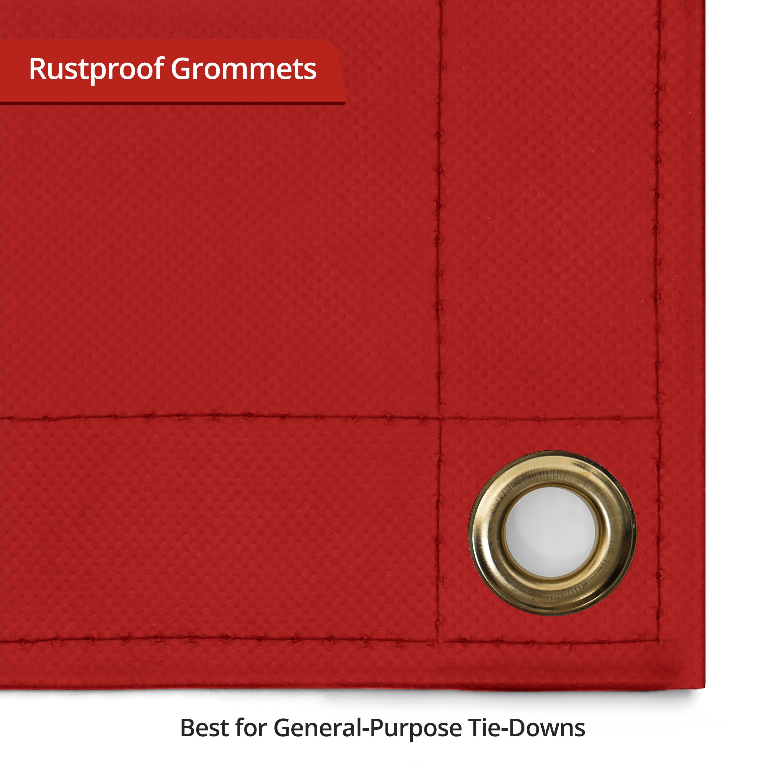 Custom Heavy Duty Vinyl Tarpaulin - Red