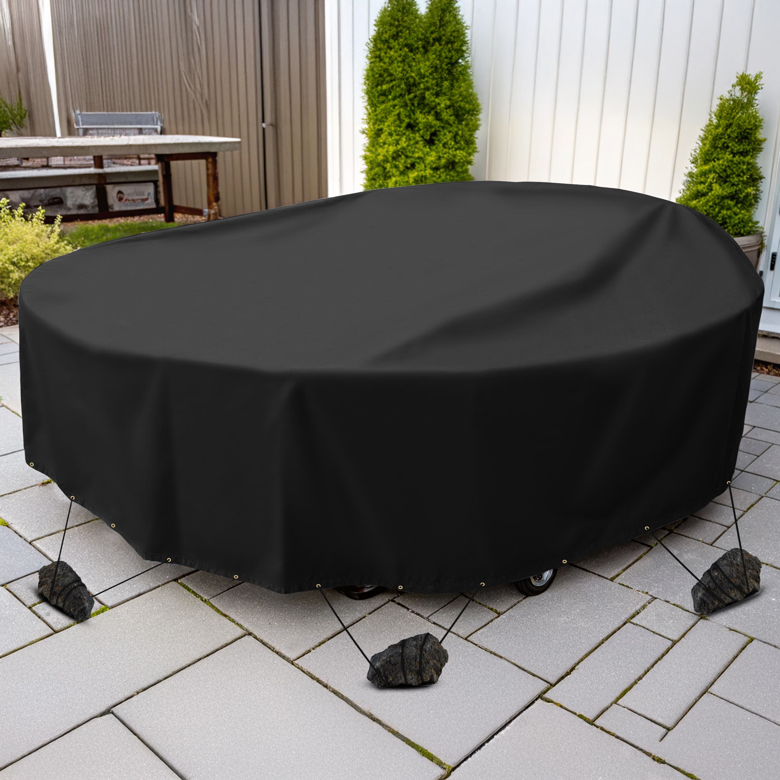 Custom Light Duty Poly Tarpaulin - Round