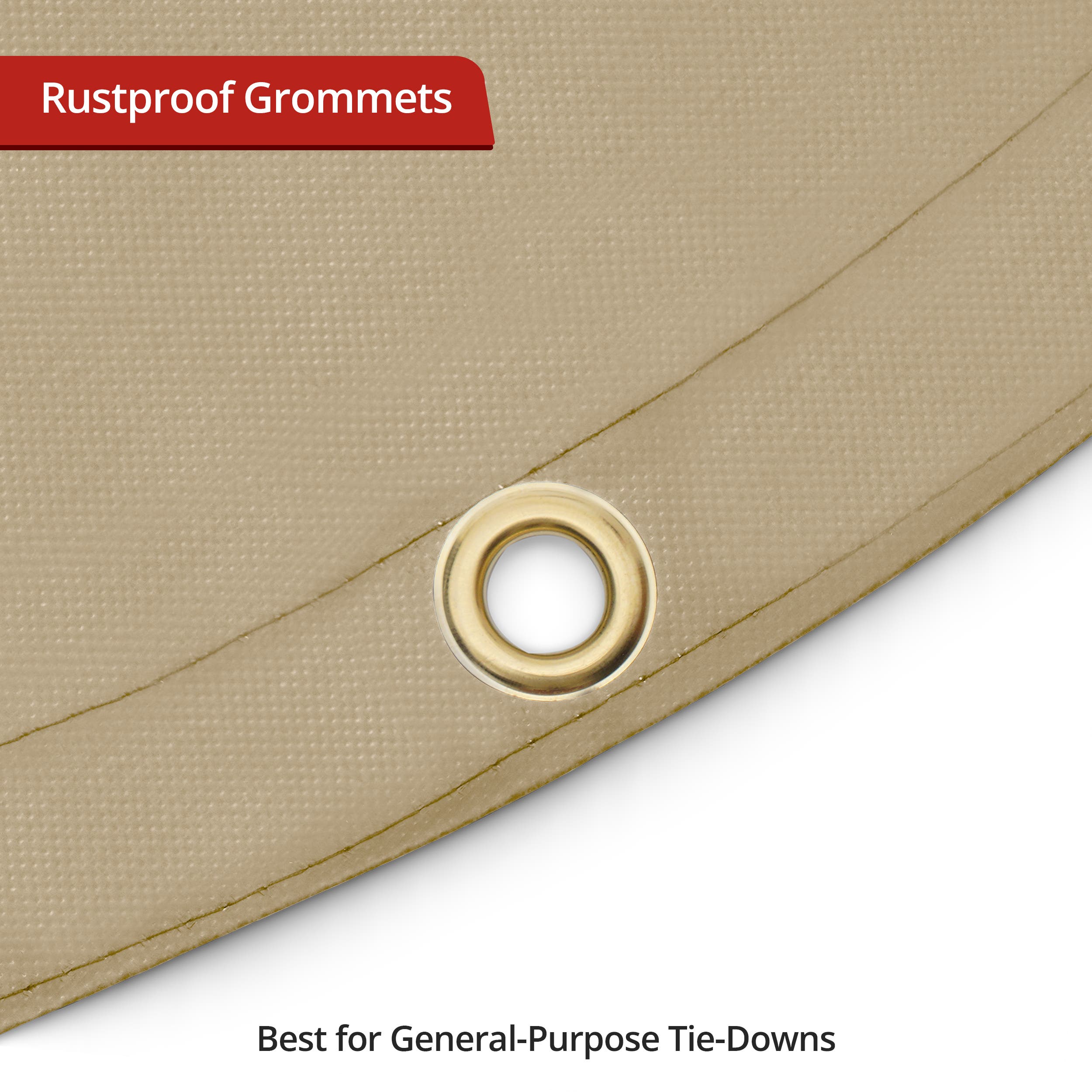 Custom Medium Duty Vinyl Tarpaulin - Round