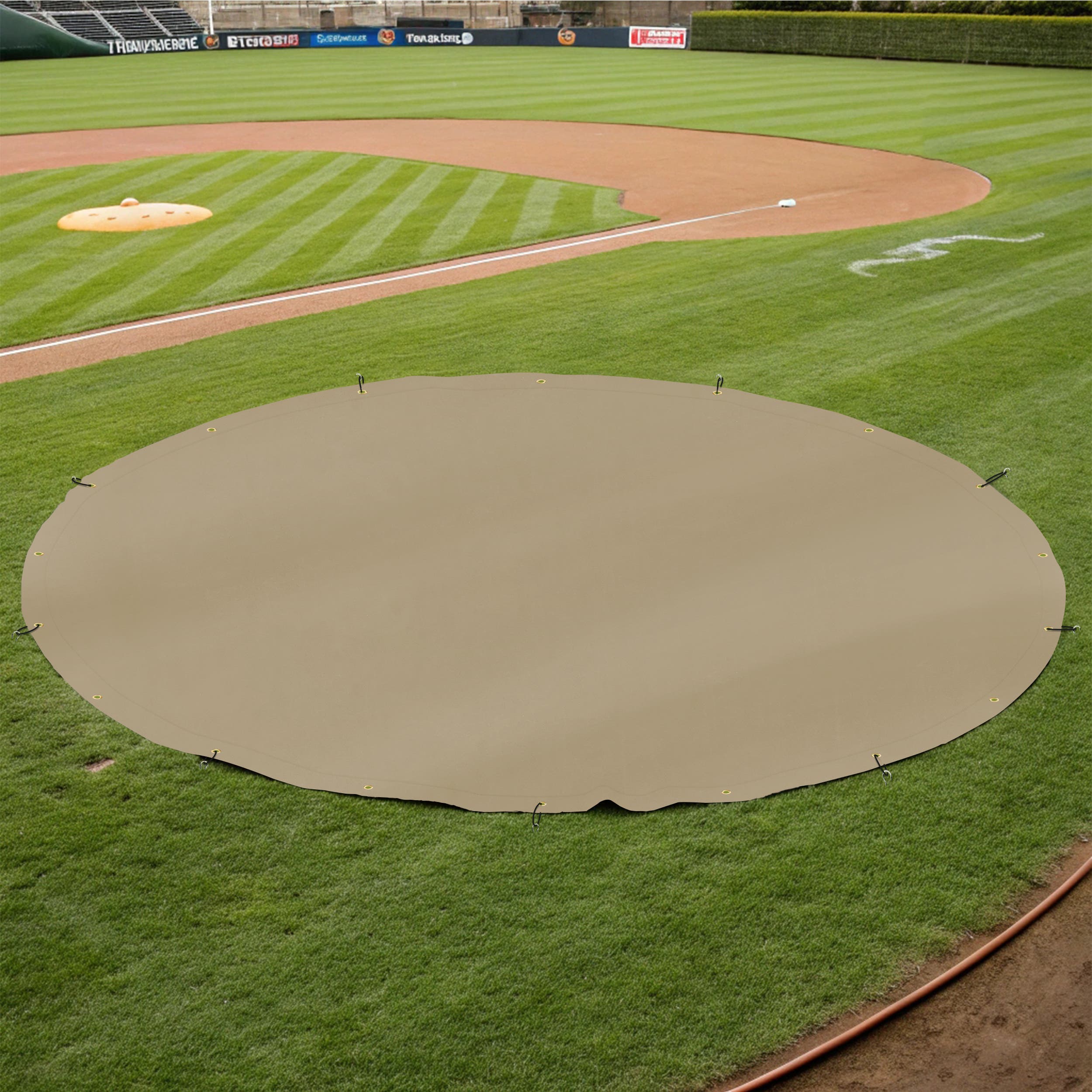 Custom Medium Duty Vinyl Tarpaulin - Round