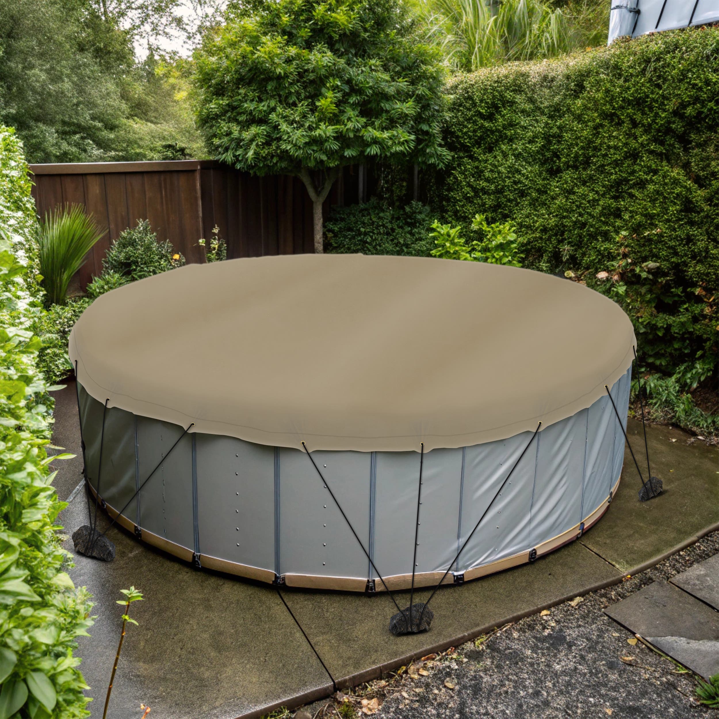 Custom Medium Duty Vinyl Tarpaulin - Round