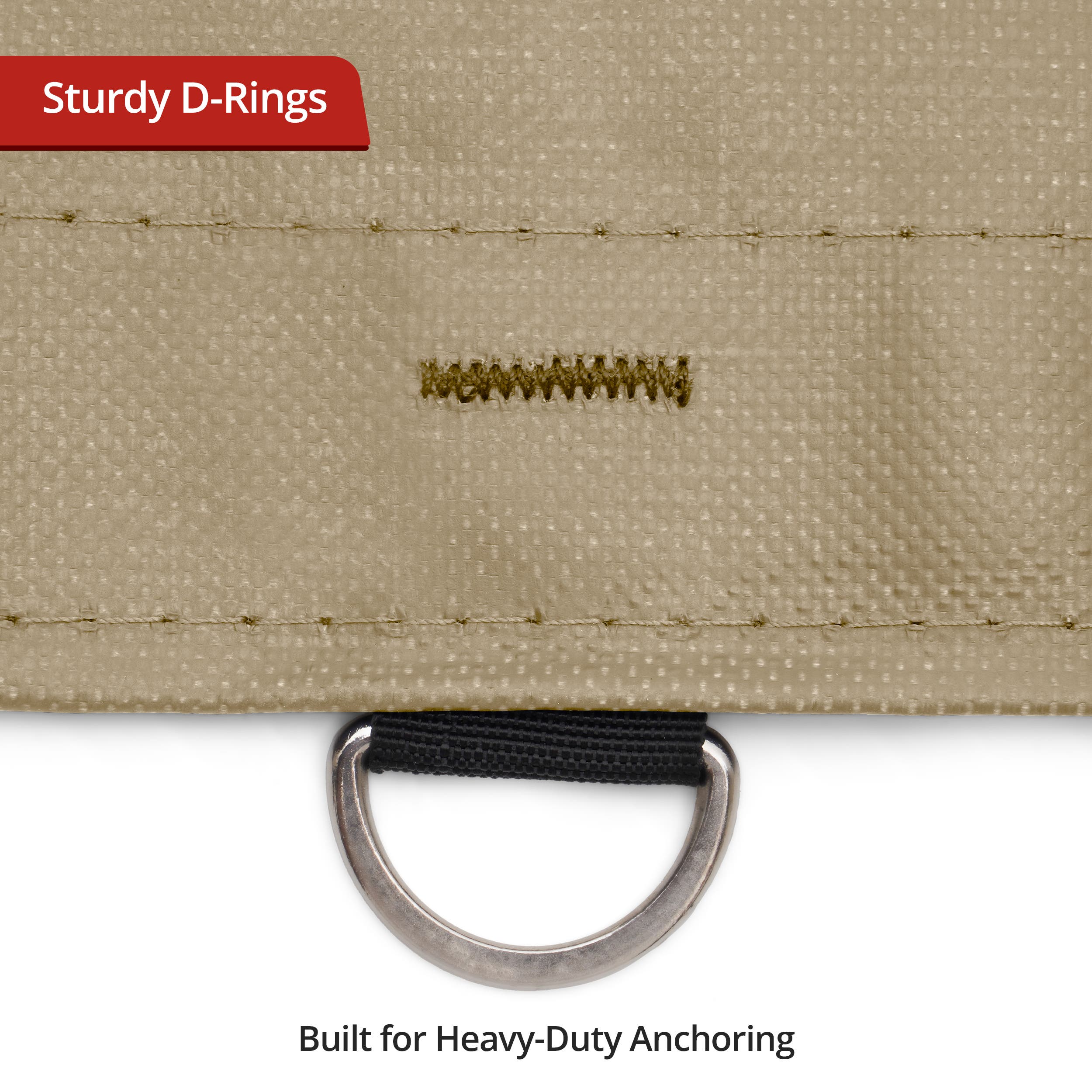 Custom Medium Duty Vinyl Tarpaulin - Beige