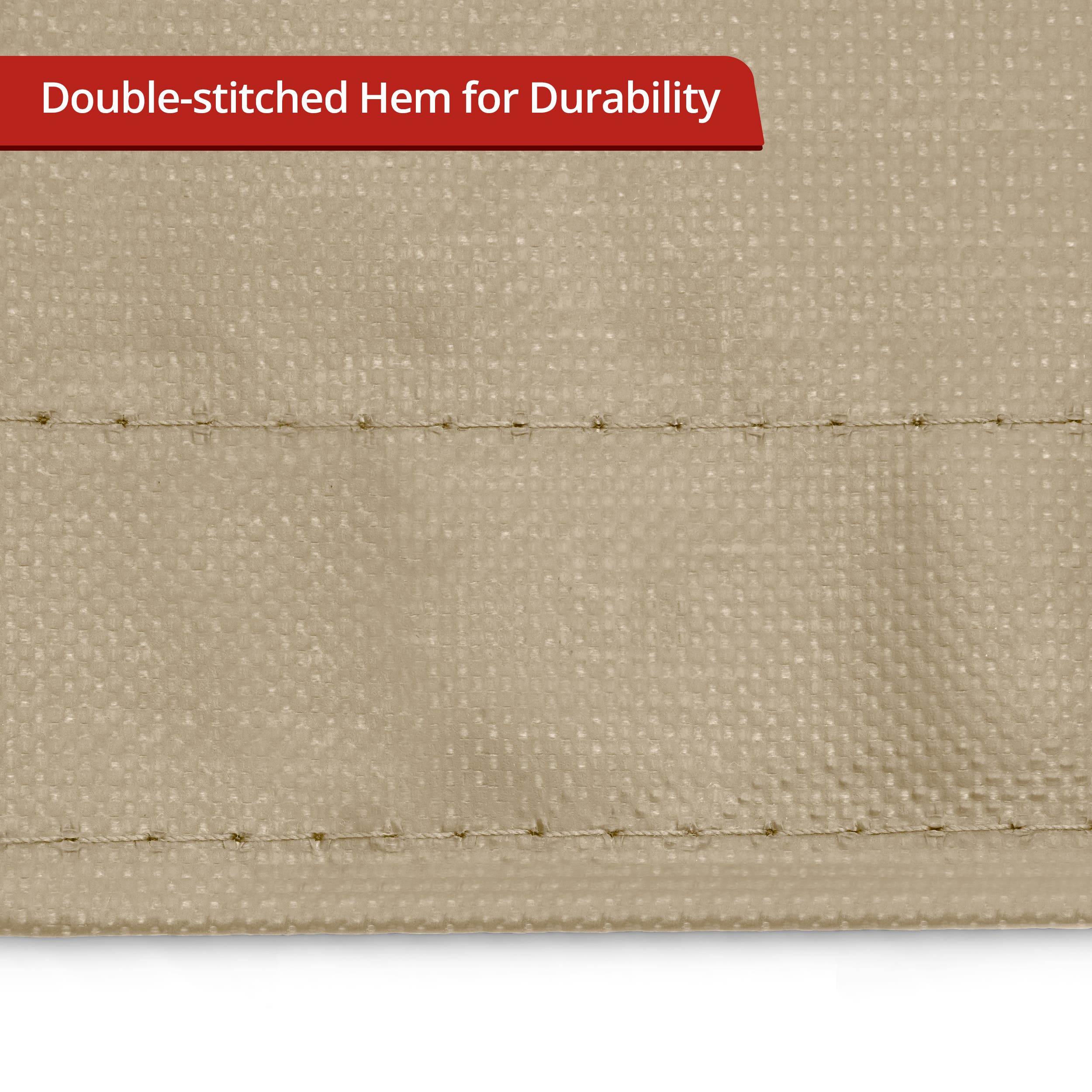 Custom Medium Duty Vinyl Tarpaulin - Beige