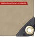 Custom Medium Duty Vinyl Tarpaulin - Beige