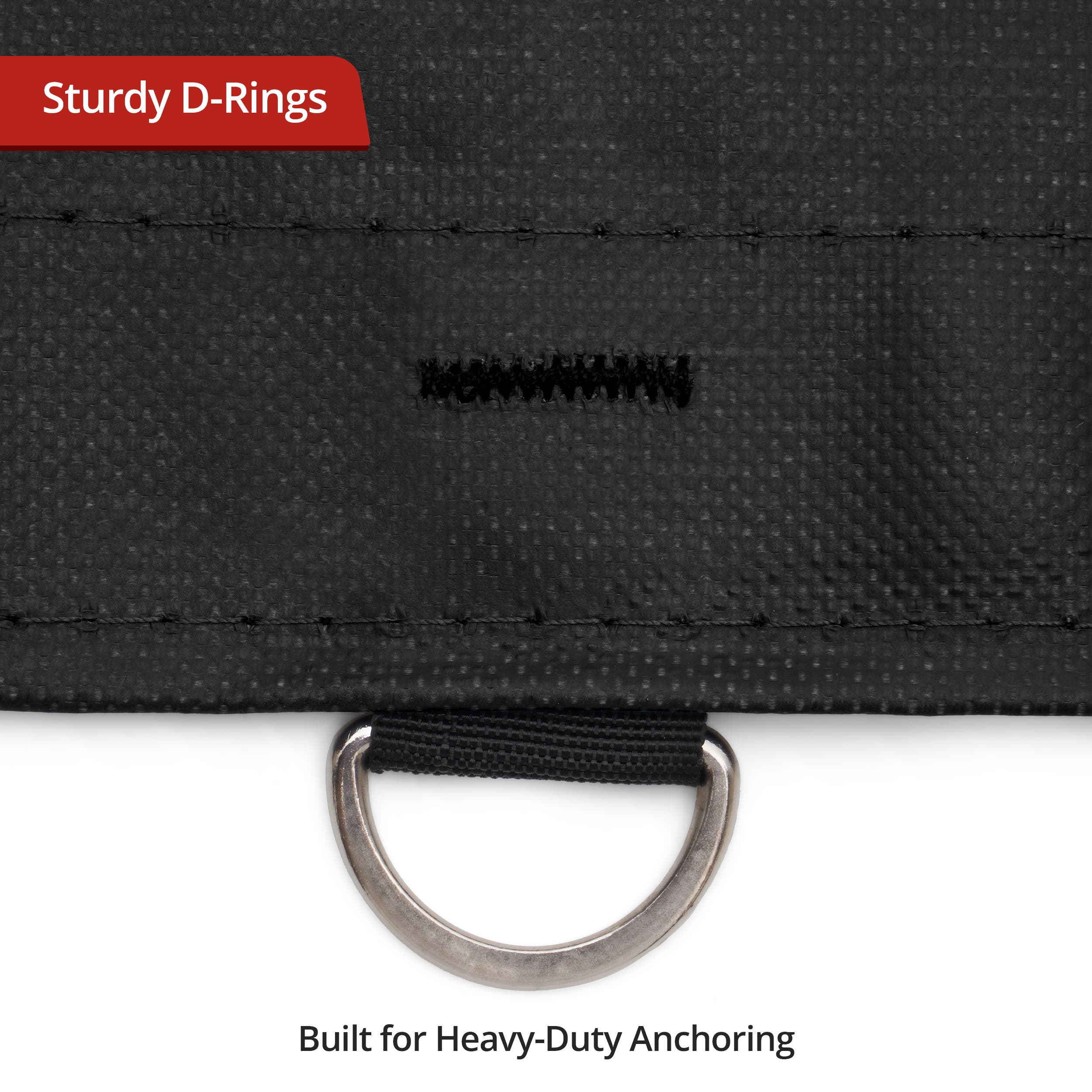 Custom Medium Duty Vinyl Tarpaulin - Black