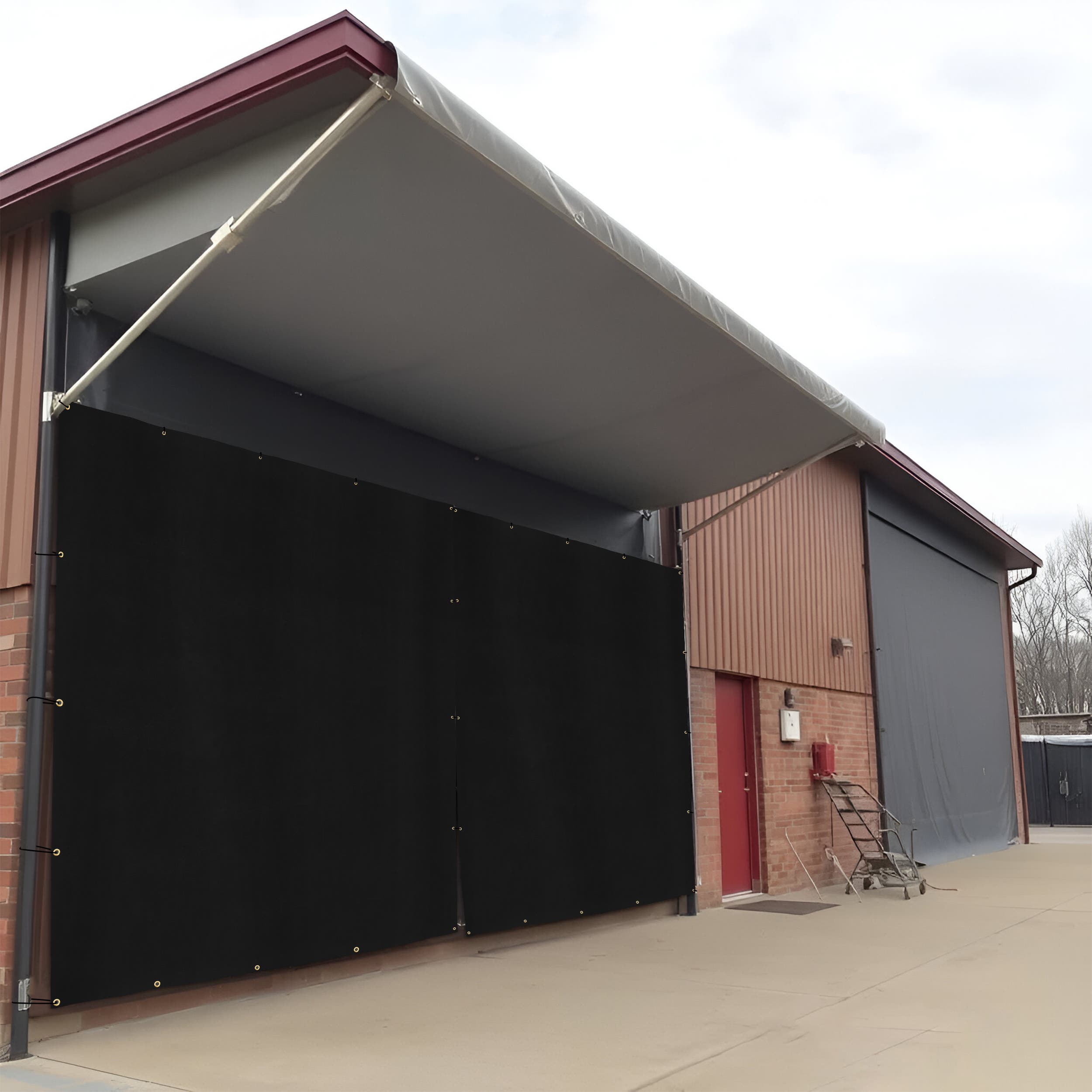 Custom Medium Duty Vinyl Tarpaulin - Black