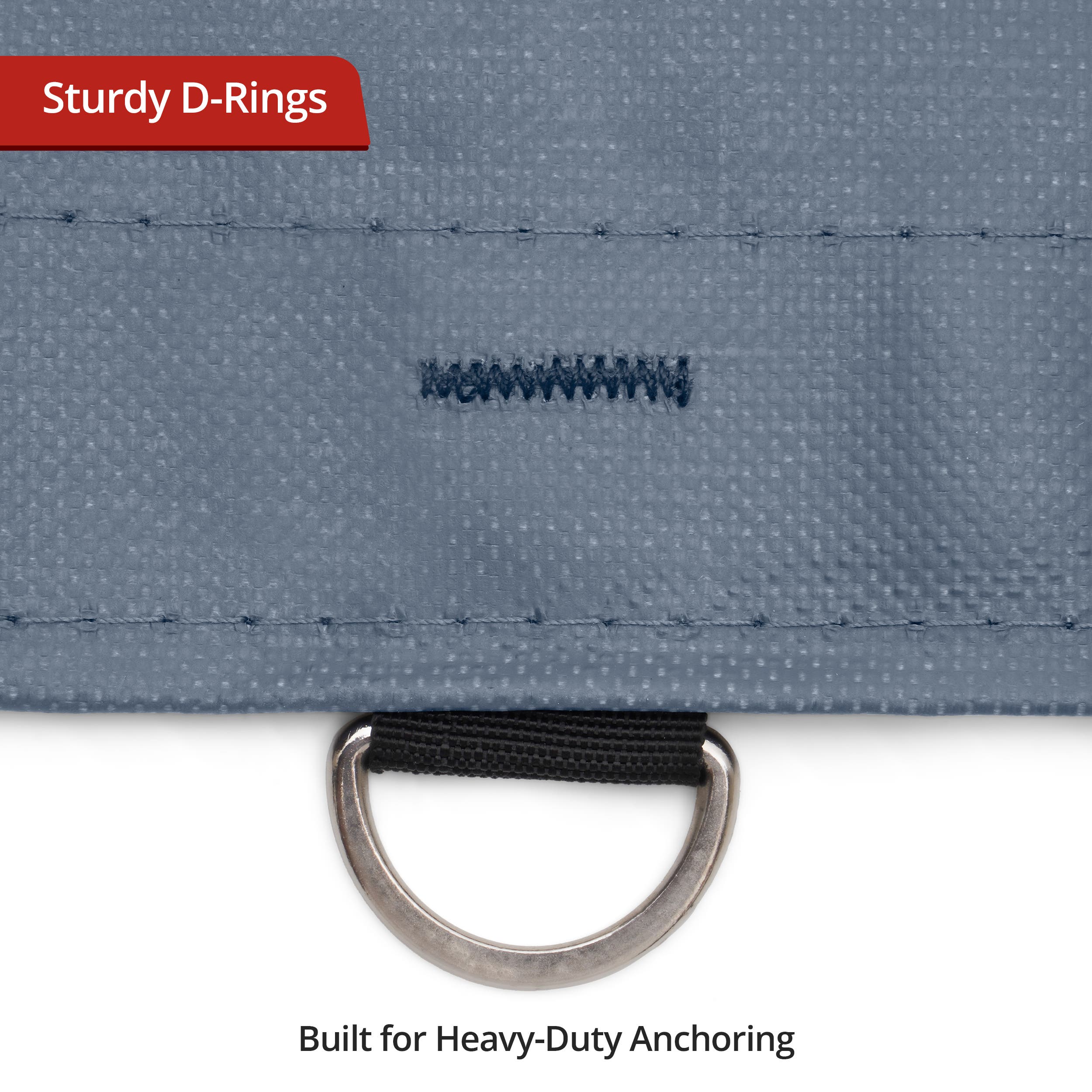 Custom Medium Duty Vinyl Tarpaulin - Gray