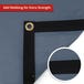 Custom Medium Duty Vinyl Tarpaulin - Gray