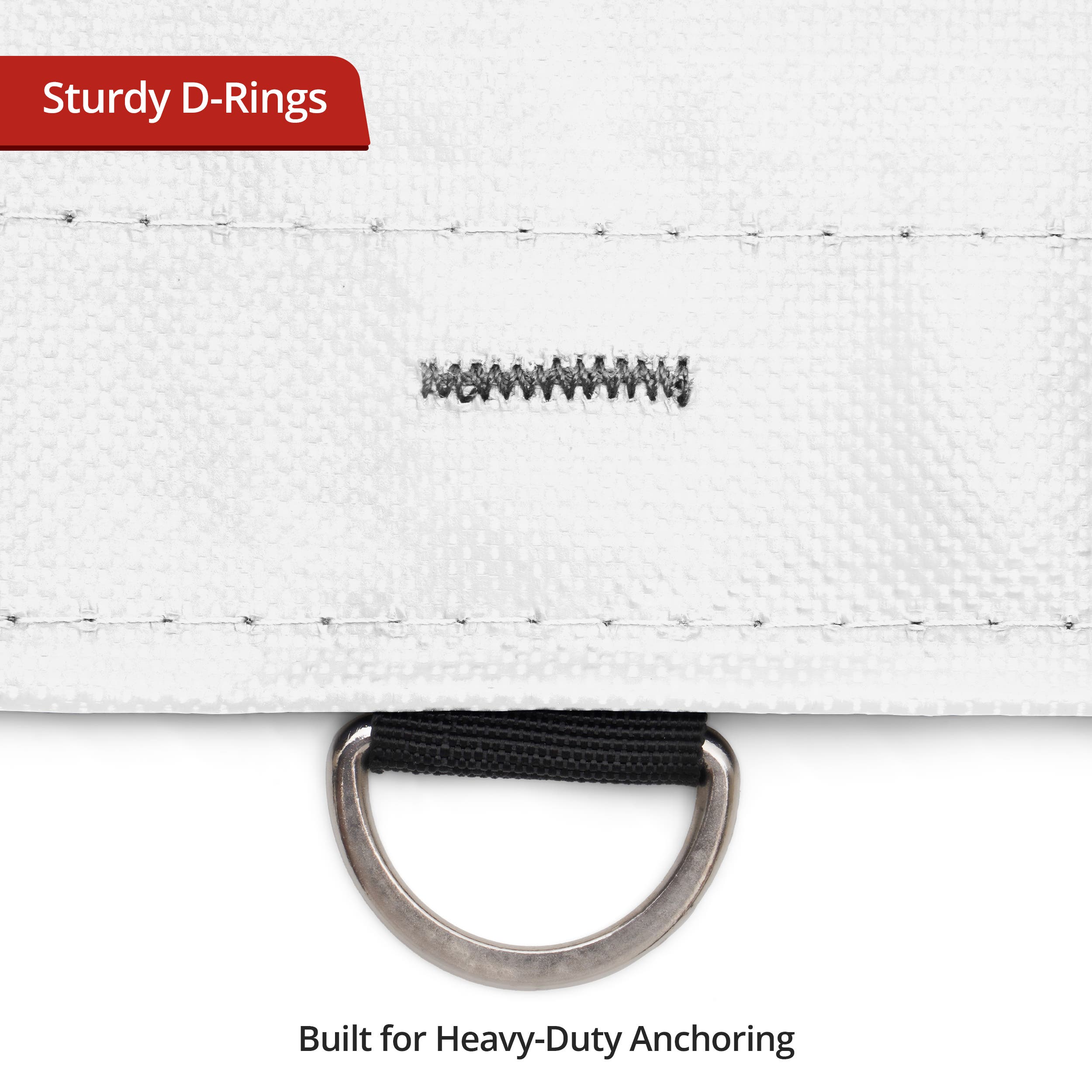 Custom Medium Duty Vinyl Tarpaulin - White