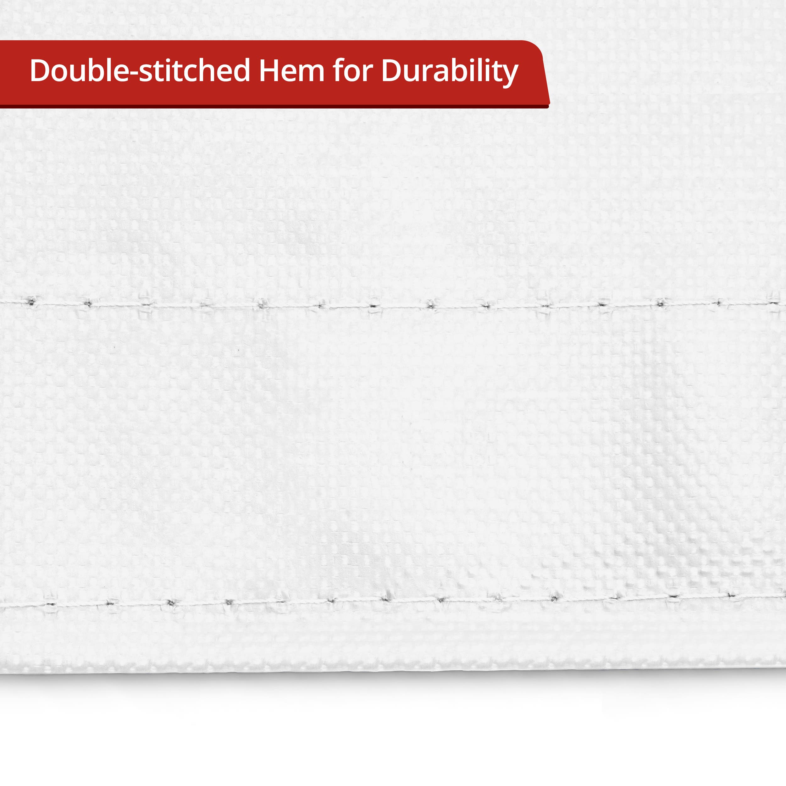 Custom Medium Duty Vinyl Tarpaulin - White