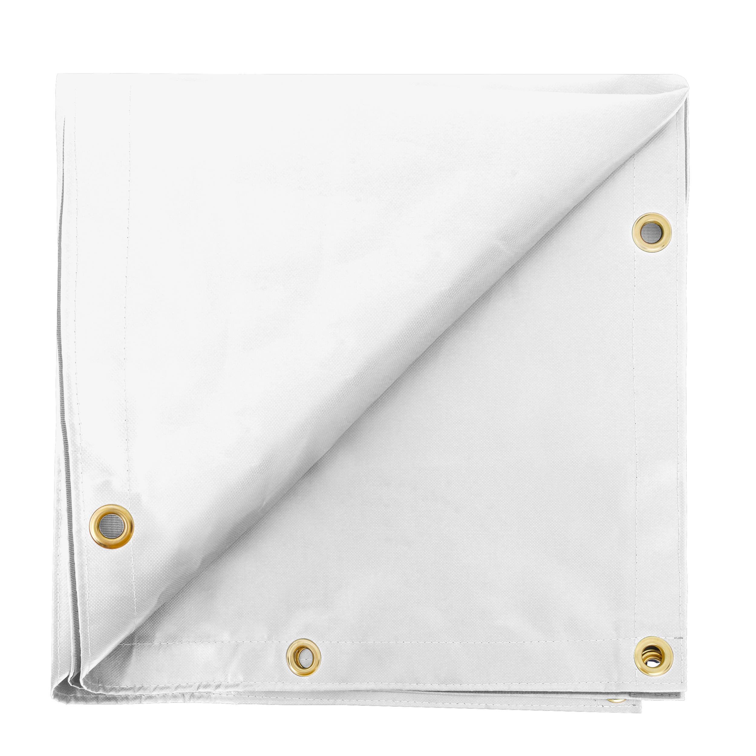 Custom Medium Duty Vinyl Tarpaulin - White