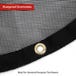 Custom Round Mesh Tarpaulin - 50% Shade