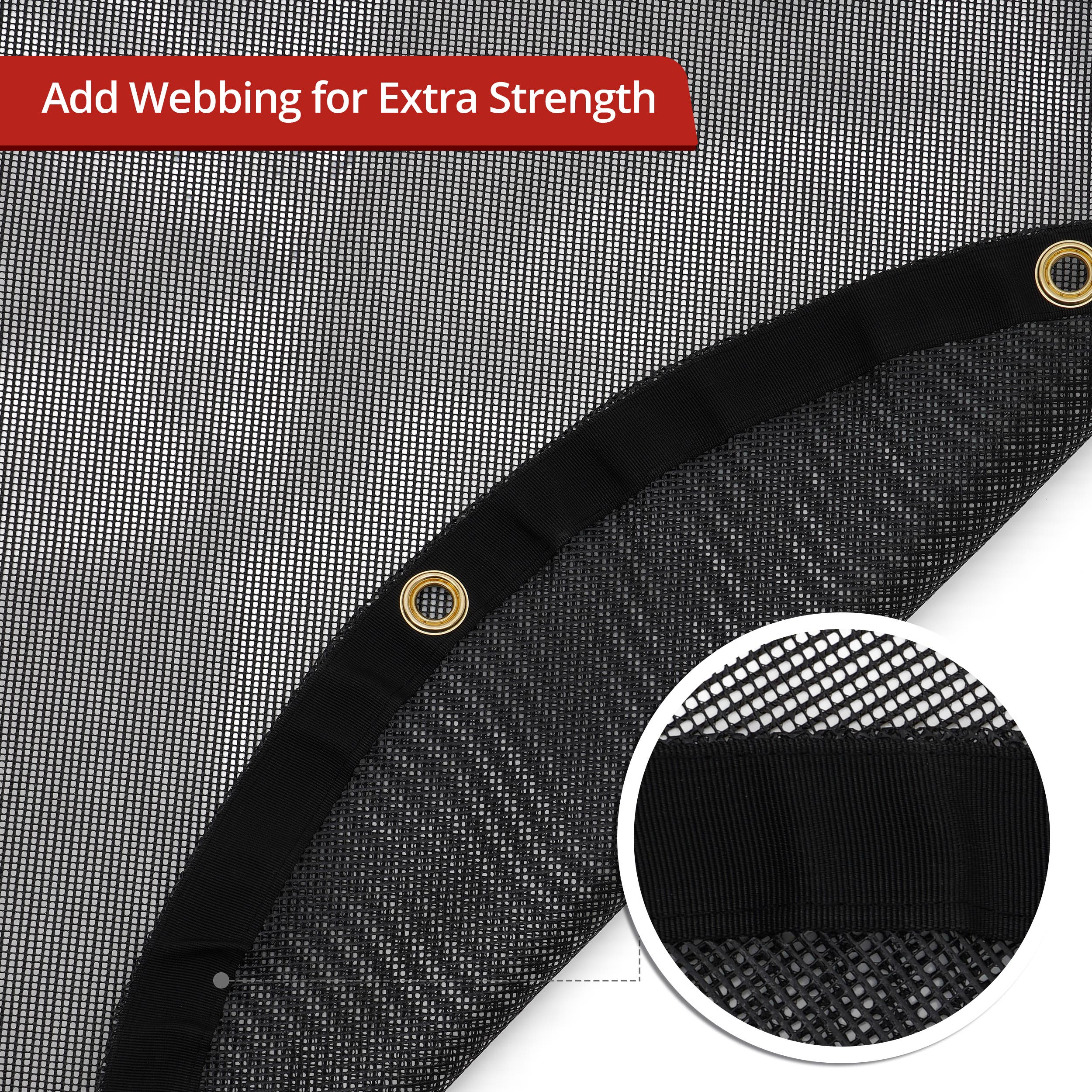 Custom Round Mesh Tarpaulin - 50% Shade