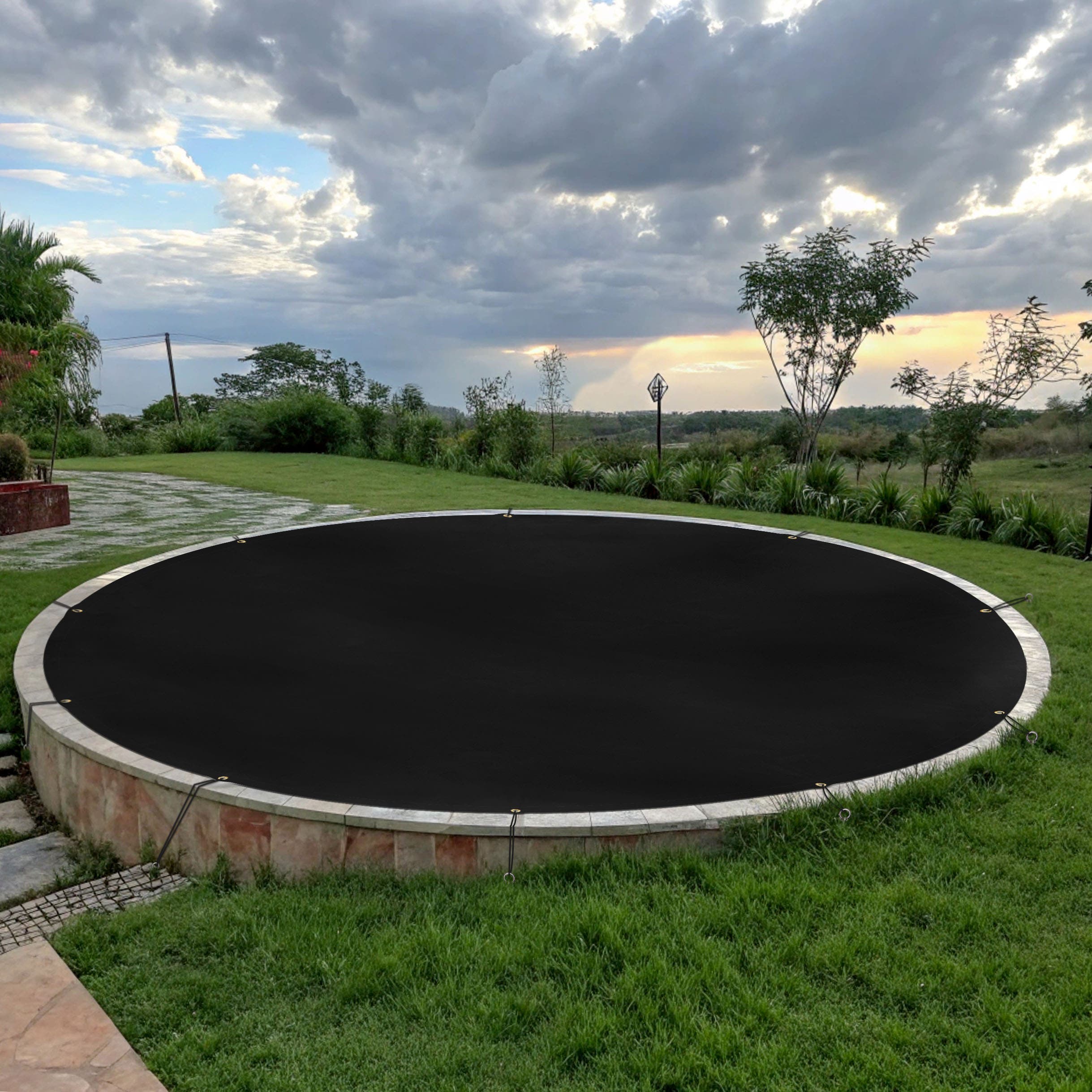 Custom Super Heavy Duty Vinyl Tarpaulin - Round