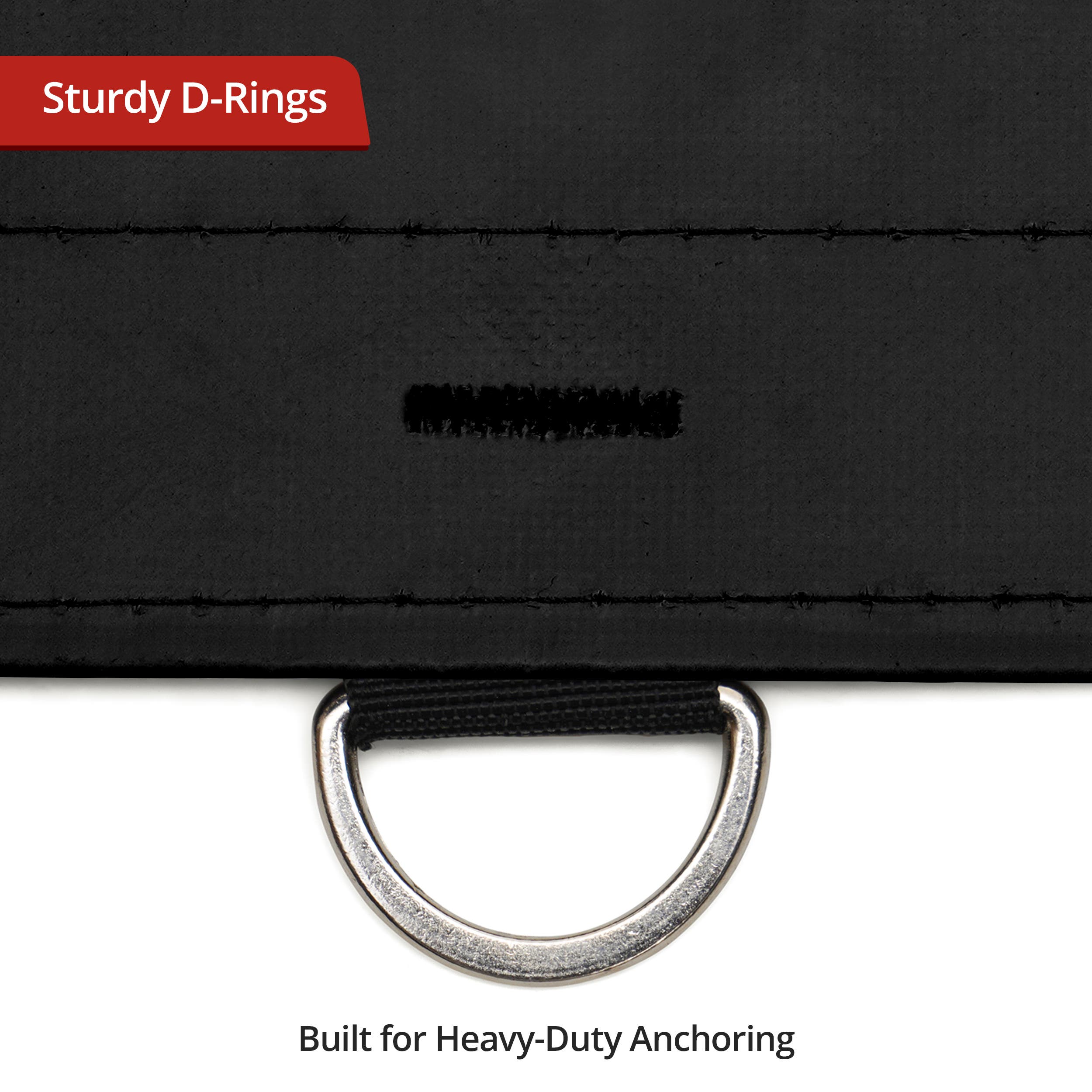 Custom Super Heavy Duty Vinyl Tarpaulin - Black