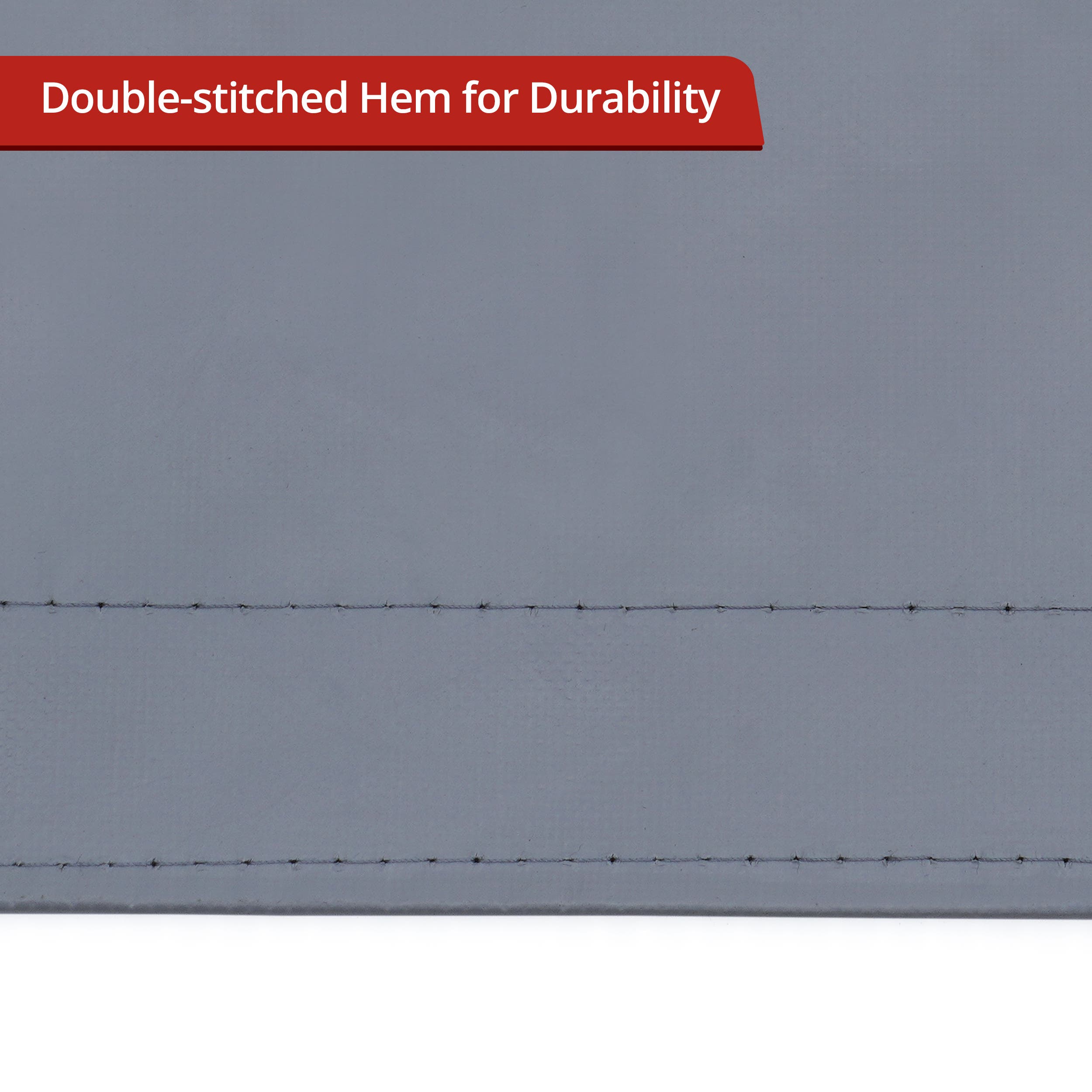 Custom Super Heavy Duty Vinyl Tarpaulin - Gray