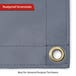 Custom Super Heavy Duty Vinyl Tarpaulin - Gray