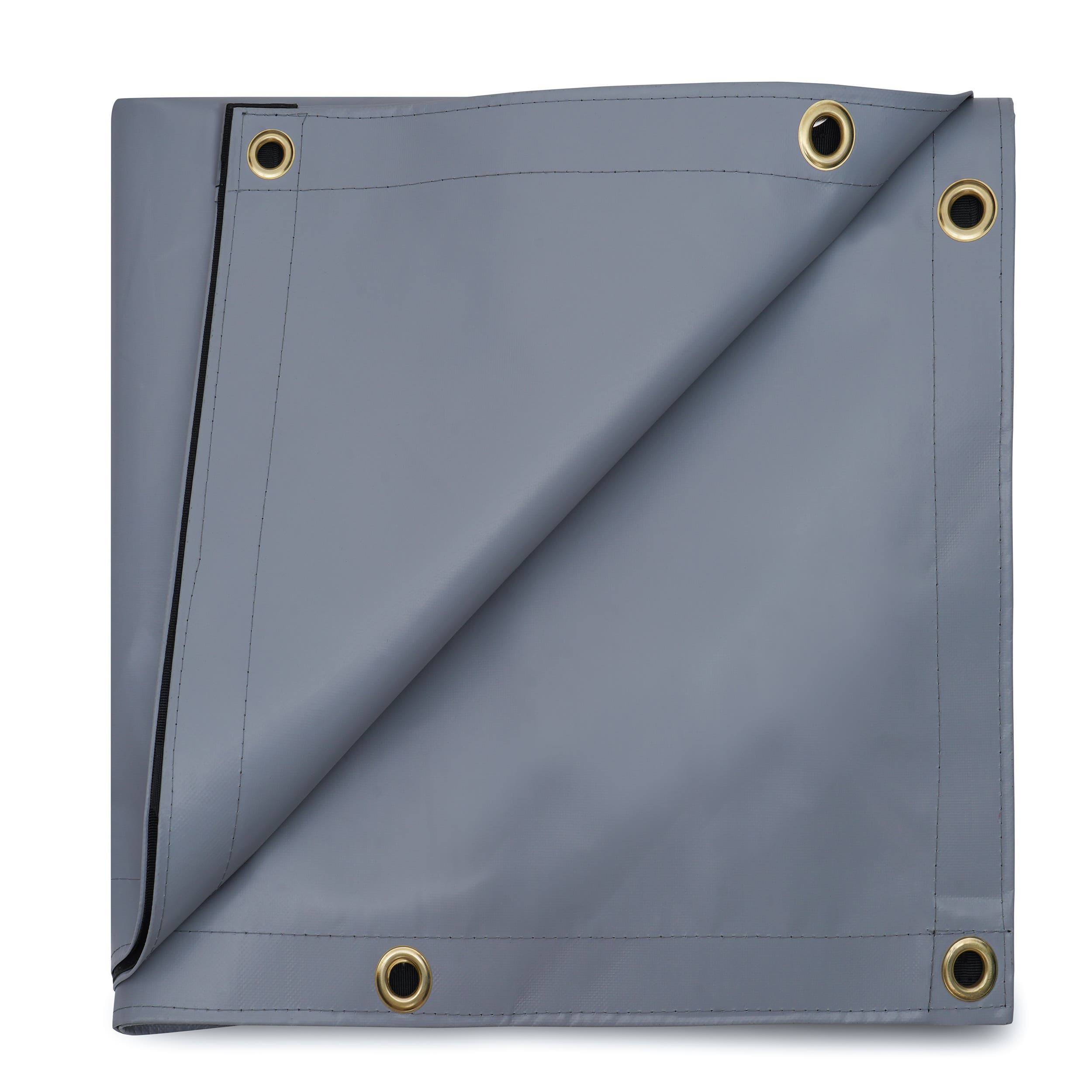 Custom Super Heavy Duty Vinyl Tarpaulin - Gray