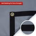 Custom Super Heavy Duty Vinyl Tarpaulin - Gray