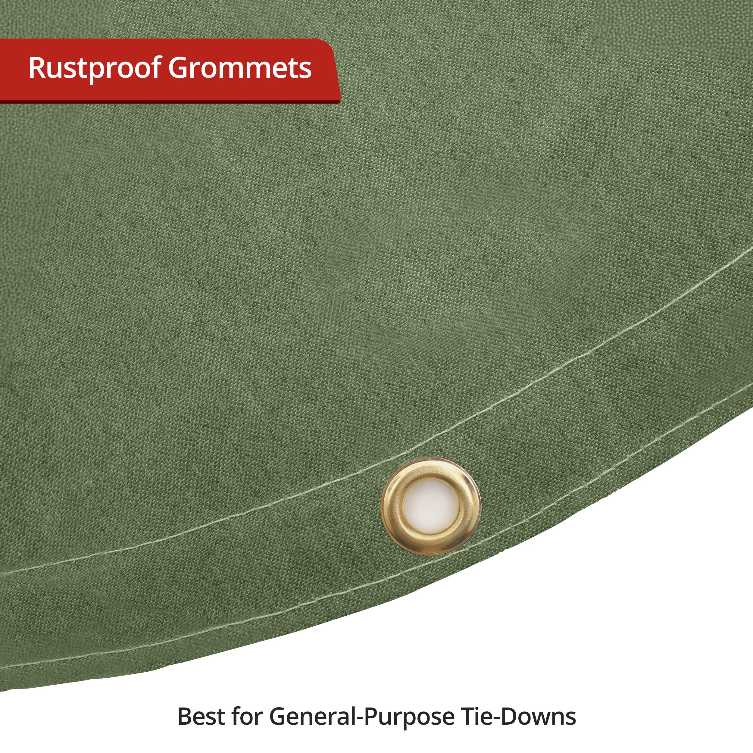 Custom Water Resistant Canvas Tarpaulin - Round