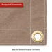 Water Resistant Canvas Tarpaulin - Mustard Tan