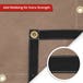 Water Resistant Canvas Tarpaulin - Mustard Tan