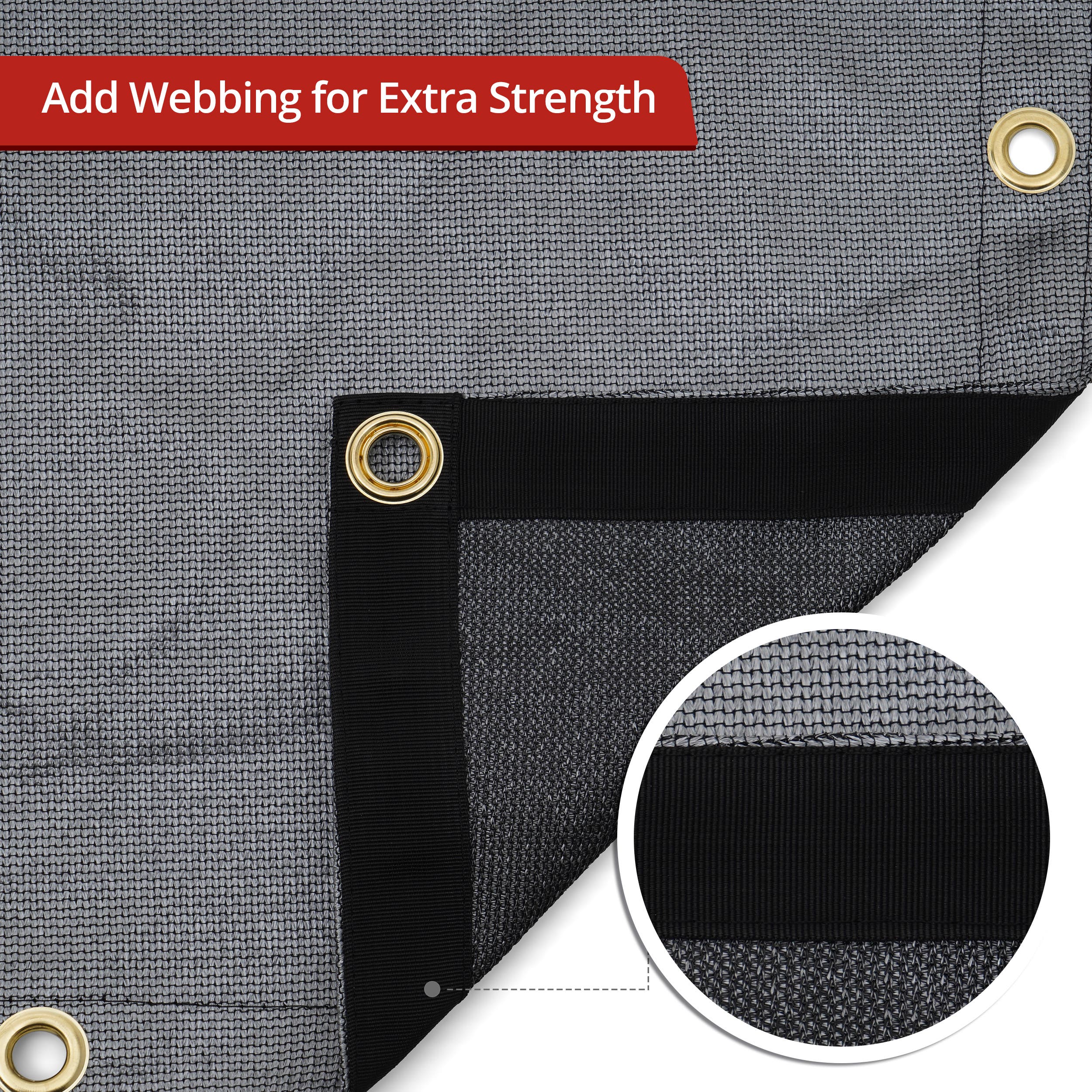 Knitted Mesh Tarpaulin - 95% Shade
