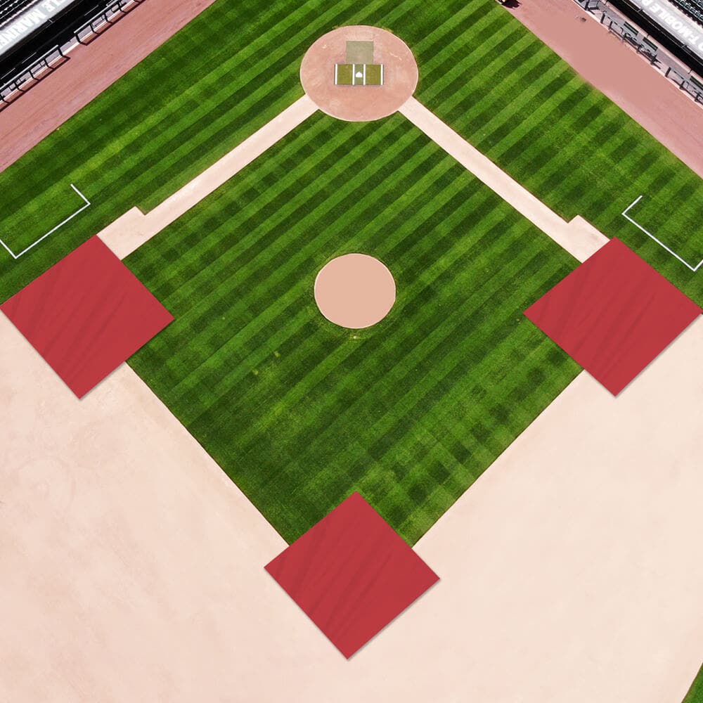 Baseball Weighted Mound Tarpaulin - Rectangle / Square