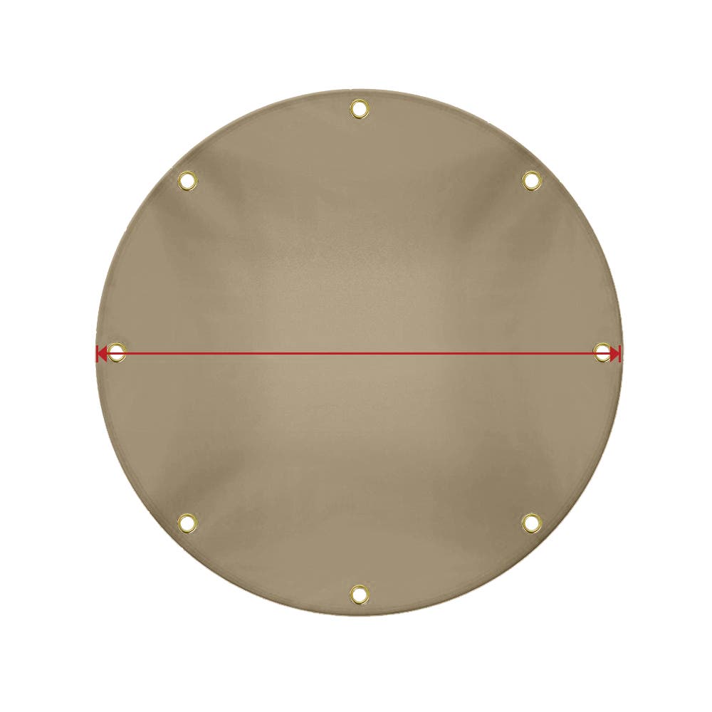 Custom Medium Duty Vinyl Tarpaulin - Round