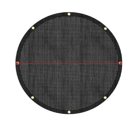 Custom Round Mesh Tarpaulin - 50% Shade