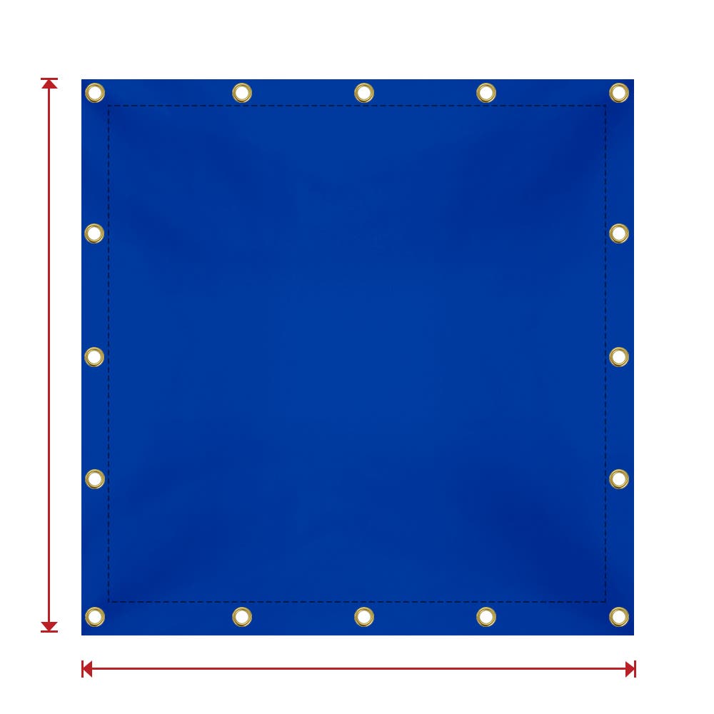 Custom Heavy Duty Vinyl Tarpaulin - Blue
