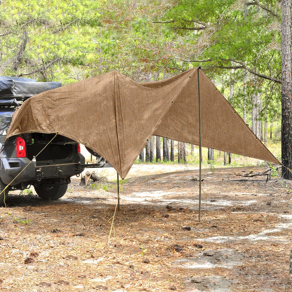 Water Resistant Canvas Tarp - Mustard Tan