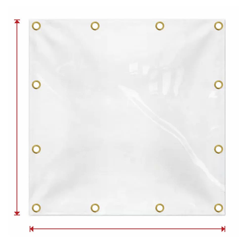 Custom Heavy Duty Clear Vinyl Tarpaulin