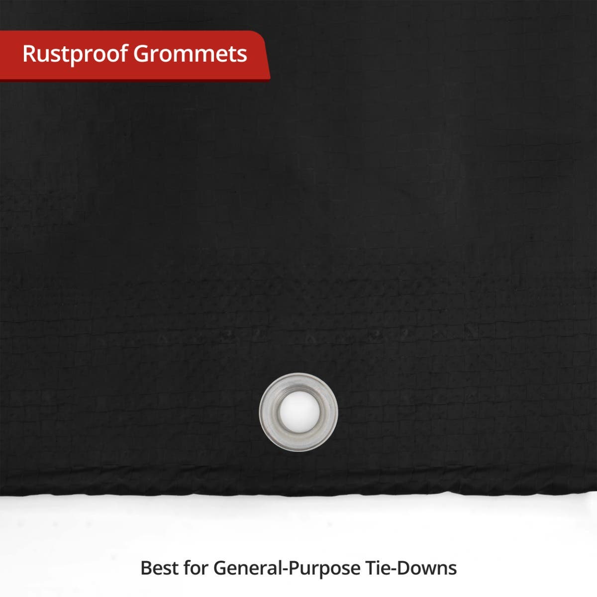 Custom Light Duty Poly Tarpaulin - Black