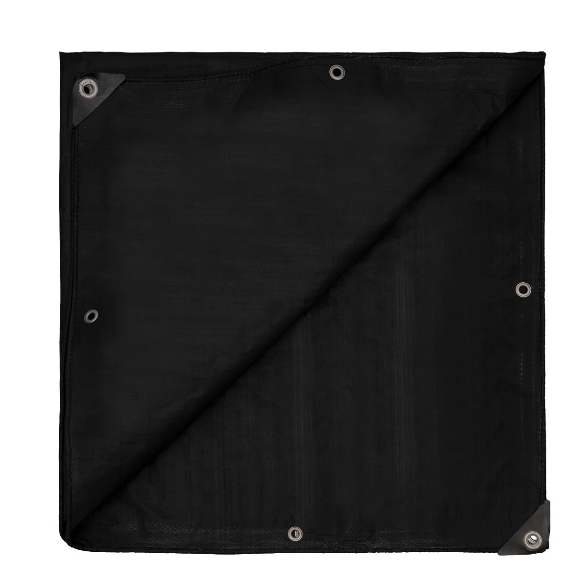 Custom Light Duty Poly Tarpaulin - Black