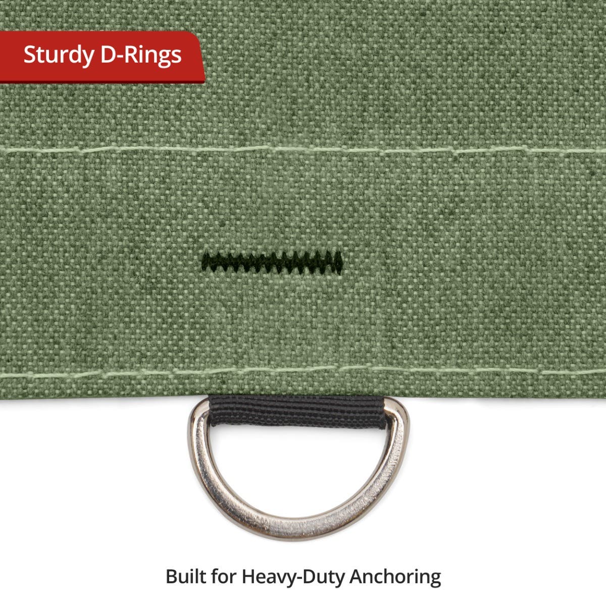 Water Resistant Canvas Tarpaulin - Olive green