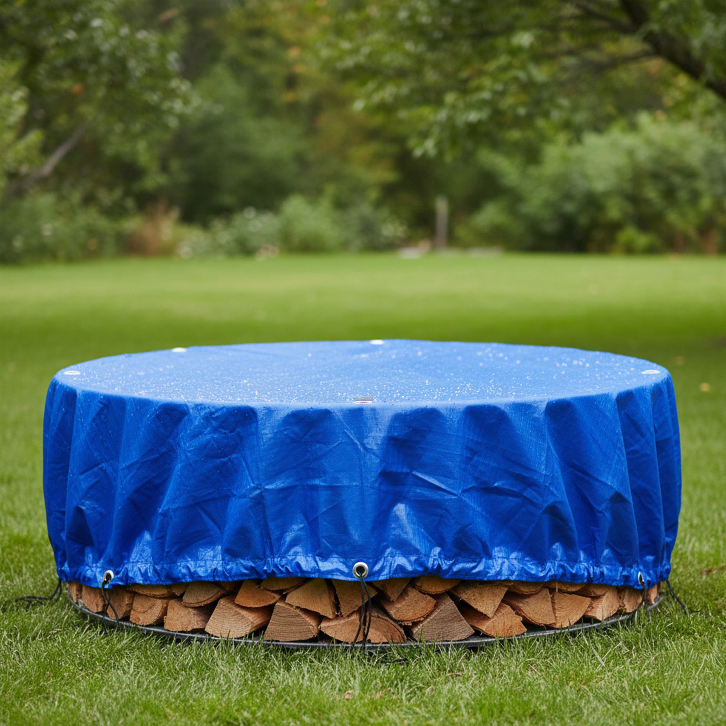 Custom Medium Duty Poly Tarpaulin- Round