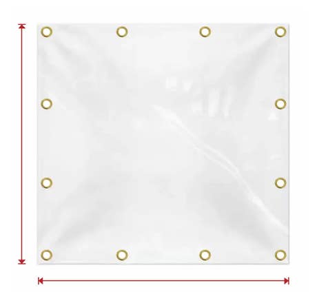 Fire Retardant Clear Vinyl Tarpaulin
