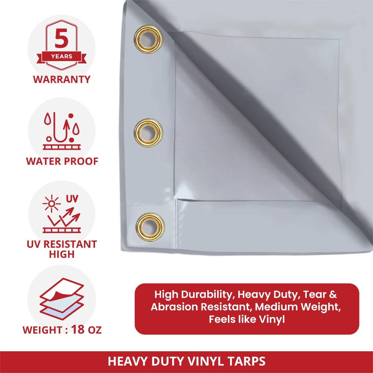 Baseball Weighted Mound Tarpaulin - Rectangle / Square