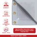 Baseball Weighted Mound Tarpaulin - Round