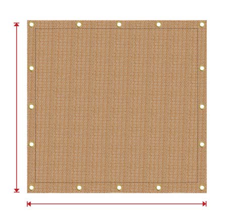 Knitted Mesh Tarpaulin - 85% Shade